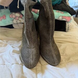 Michael Kors Sock Boot in Metallic Gold